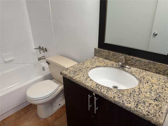 492 NW 165th St Rd Unit C-215, Miami, FL 33169 - full bath with vanity, tile patterned flooring, shower / bathtub combination, and toilet