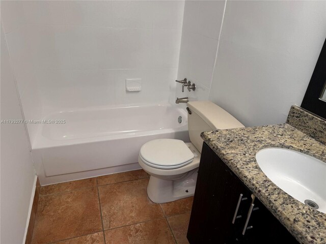 492 NW 165th St Rd Unit C-215, Miami, FL 33169 - full bath with vanity, tile patterned floors, bathtub / shower combination, and toilet