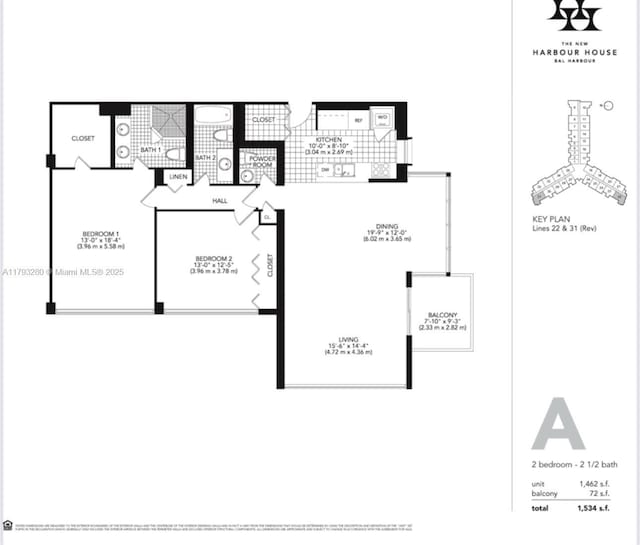10275 Collins Ave Unit 731, Bal Harbour, FL 33154 - floor plan / room layout
