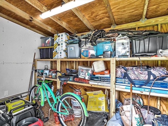 view of storage