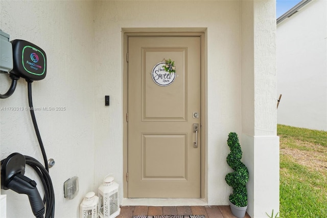 12901 SW 232nd Ln, Homestead, FL 33032 - entrance to property with stucco siding
