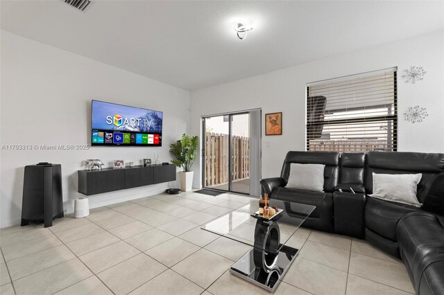 12901 SW 232nd Ln, Homestead, FL 33032 - living room with visible vents and light tile patterned flooring