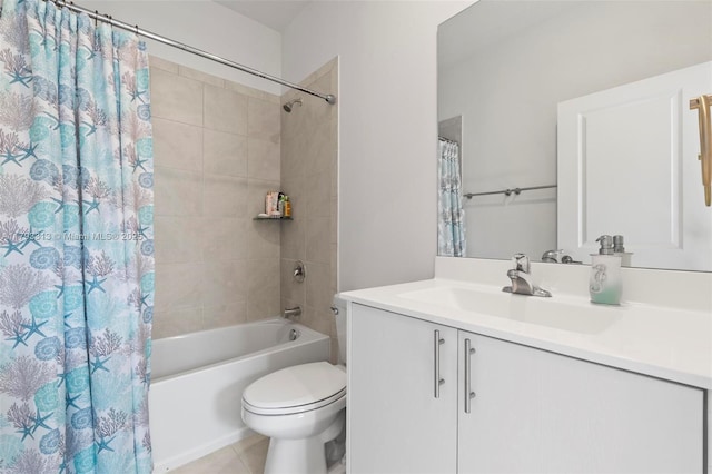 12901 SW 232nd Ln, Homestead, FL 33032 - bathroom featuring toilet, shower / bathtub combination with curtain, and vanity