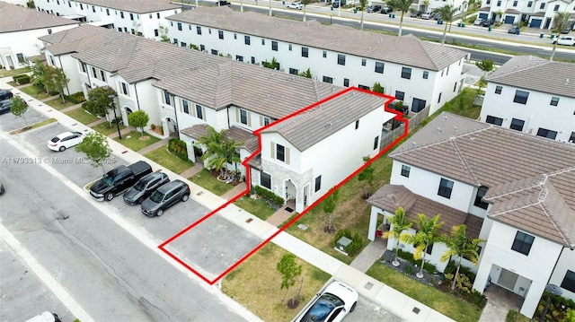 12901 SW 232nd Ln, Homestead, FL 33032 - birds eye view of property with a residential view