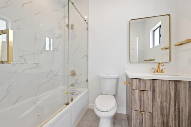 1375 SW 17th Ter, Miami, FL 33145 - bathroom with vanity, toilet, shower / washtub combination, and baseboards