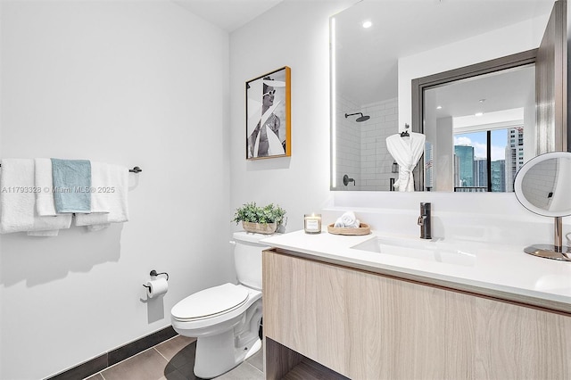 398 NE 5th St Unit 2517, Miami, FL 33132 - full bath with vanity, a shower, and toilet