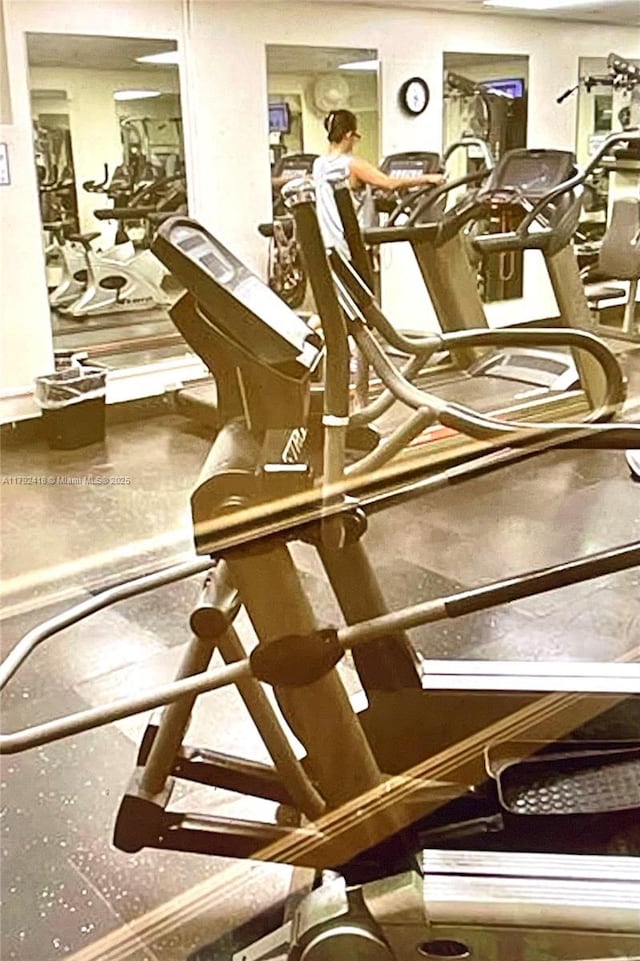 view of exercise room
