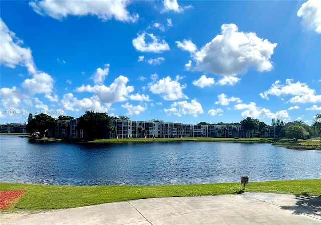 property view of water