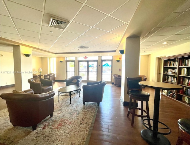 building lobby featuring visible vents
