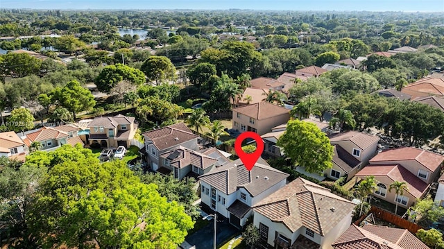 birds eye view of property featuring a residential view