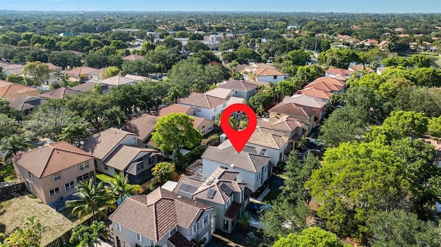 birds eye view of property featuring a residential view