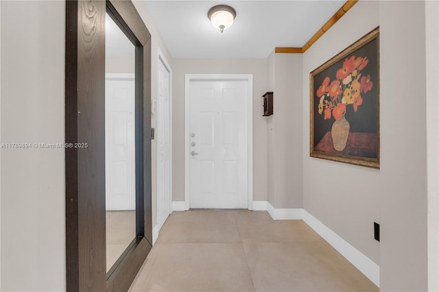 hall with baseboards