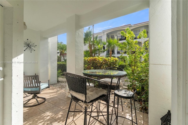 view of patio / terrace with outdoor dining area
