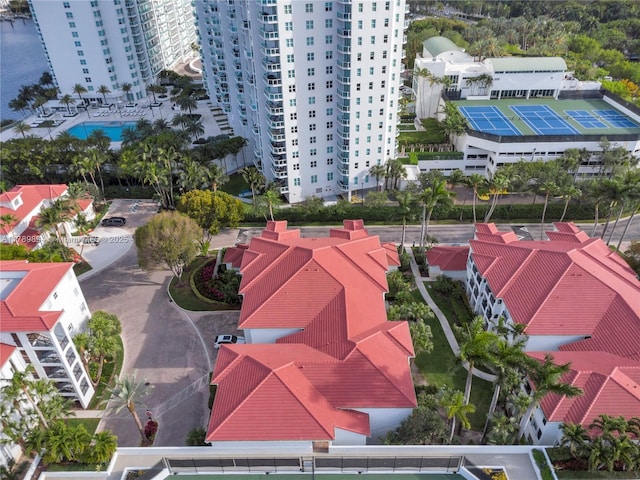 birds eye view of property