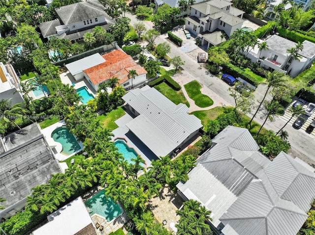 255 Ridgewood Rd, Key Biscayne, FL 33149 - aerial view of residential area featuring a pool area