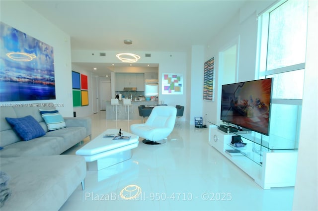 950 Brickell Bay Dr Unit 4710, Miami, FL 33131 - living room with visible vents