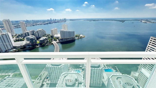 950 Brickell Bay Dr Unit 4710, Miami, FL 33131 - water view with nearby urban area