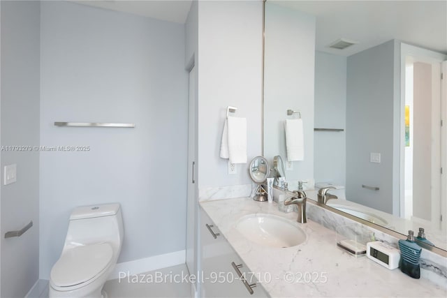 950 Brickell Bay Dr Unit 4710, Miami, FL 33131 - bathroom with vanity and toilet