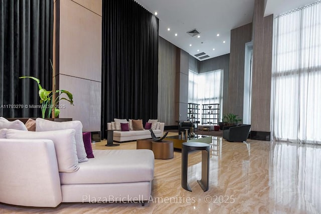 950 Brickell Bay Dr Unit 4710, Miami, FL 33131 - lobby with recessed lighting