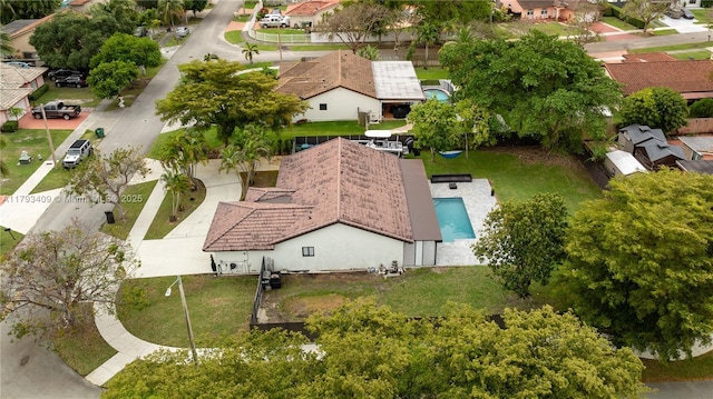 bird's eye view featuring a residential view