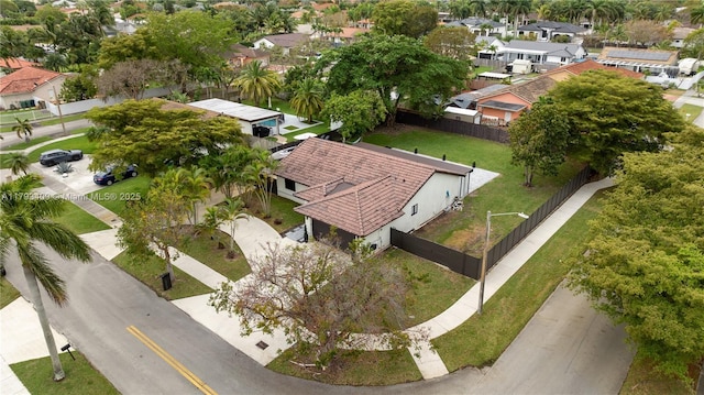drone / aerial view featuring a residential view