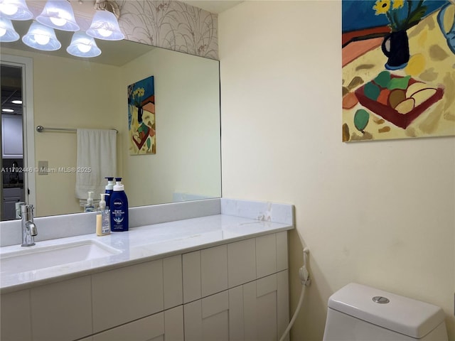 2655 Collins Ave Unit 1405, Miami Beach, FL 33140 - bathroom with vanity and toilet