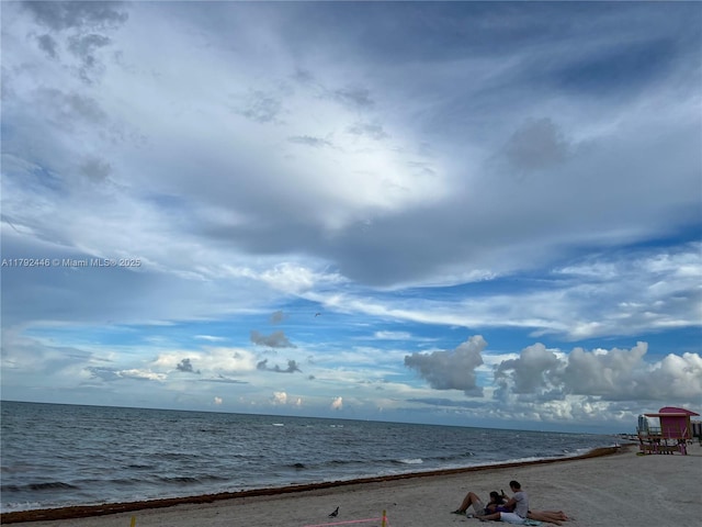 2655 Collins Ave Unit 1405, Miami Beach, FL 33140 - property view of water featuring a view of the beach