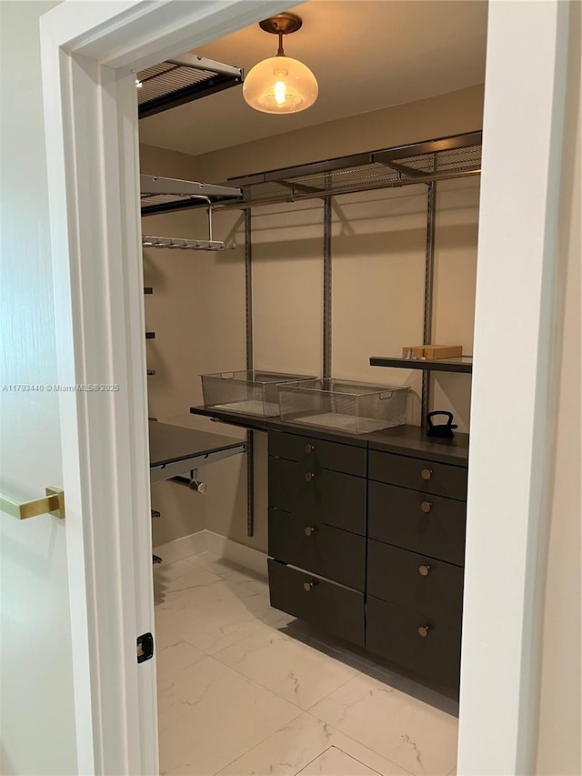 14520 SW 79th Ct, Palmetto Bay, FL 33158 - spacious closet featuring light marble finish flooring