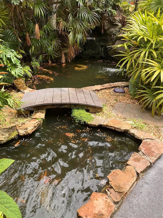 14520 SW 79th Ct, Palmetto Bay, FL 33158 - exterior view of a garden pond