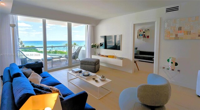 5151 Collins Ave Unit 634, Miami Beach, FL 33140 - living room featuring visible vents