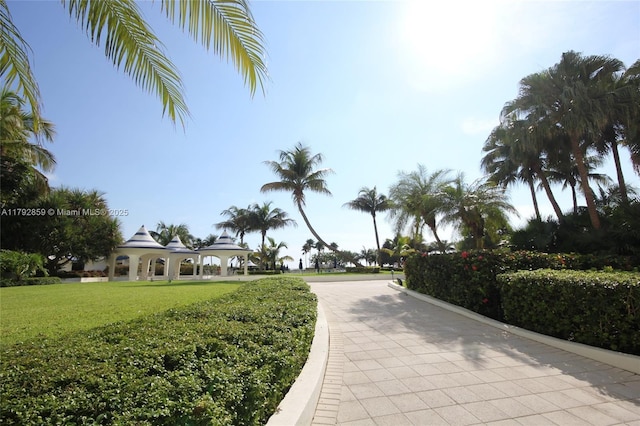 surrounding community featuring a yard