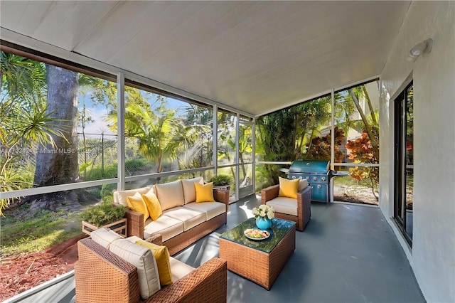 856 NW 47th St Unit 856, Deerfield Beach, FL 33064 - sunroom featuring healthy amount of natural light and outdoor lounge area