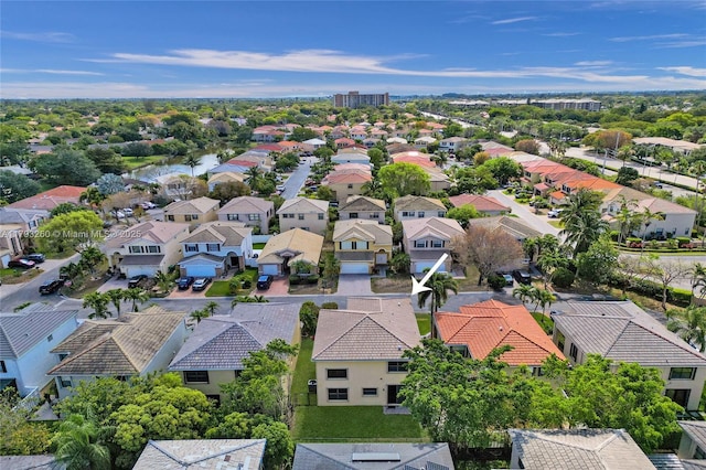 drone / aerial view featuring a residential view