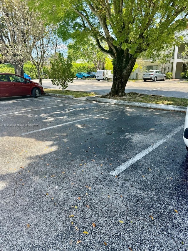 view of uncovered parking lot