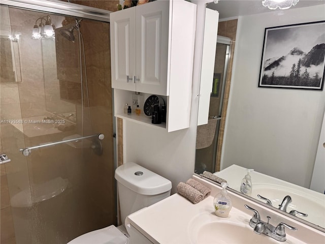 900 Atlantic Shores Blvd Unit 116, Hallandale Beach, FL 33009 - full bath featuring a stall shower, vanity, and toilet