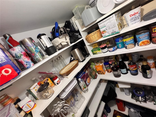 view of storage area