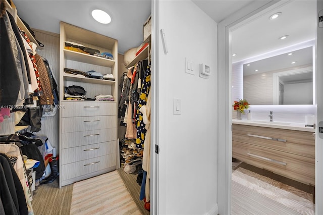 2030 S Ocean Dr Unit 2005, Hallandale Beach, FL 33009 - walk in closet featuring a sink