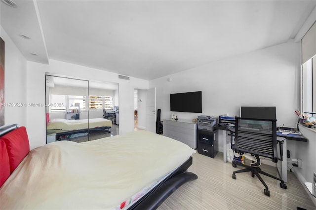 2030 S Ocean Dr Unit 2005, Hallandale Beach, FL 33009 - bedroom featuring baseboards, a closet, and visible vents