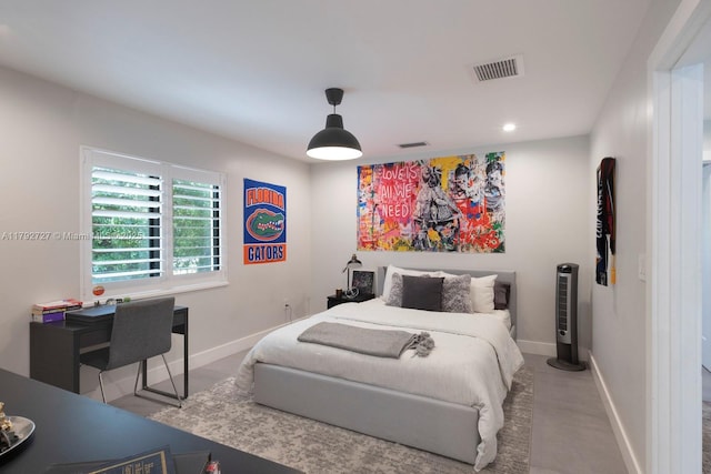14405 SW 84th Ct, Palmetto Bay, FL 33158 - bedroom featuring baseboards, recessed lighting, and visible vents