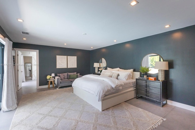 14405 SW 84th Ct, Palmetto Bay, FL 33158 - bedroom with recessed lighting, baseboards, and visible vents