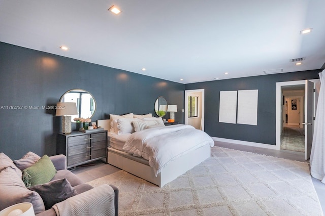 14405 SW 84th Ct, Palmetto Bay, FL 33158 - bedroom with visible vents and recessed lighting