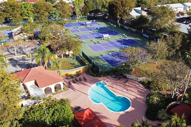 birds eye view of property
