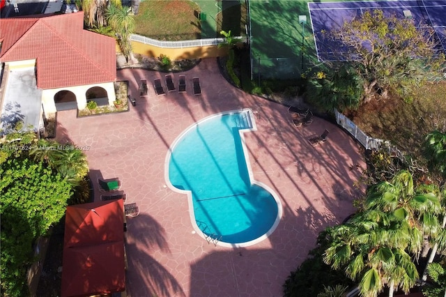 view of pool with a patio area