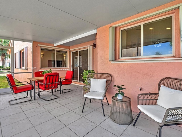 view of patio / terrace featuring outdoor dining space