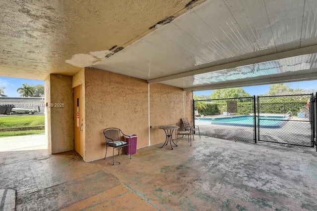 view of patio / terrace with fence