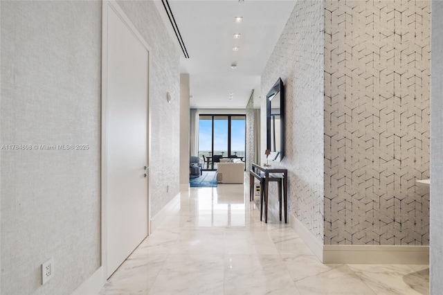 17141 Collins Ave Unit 3002, Sunny Isles Beach, FL 33160 - hallway with marble finish floor