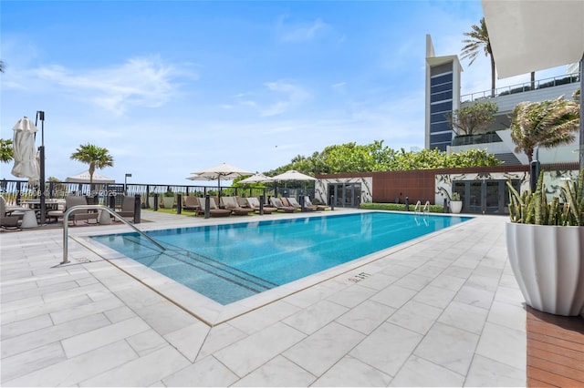 17141 Collins Ave Unit 3002, Sunny Isles Beach, FL 33160 - pool featuring a patio area