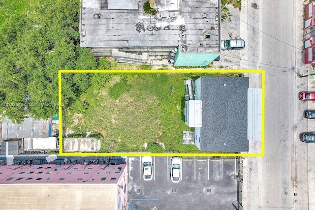 1814 NW 2nd Ct, Miami, FL 33136 - aerial overview of property's location featuring property parcel outlined