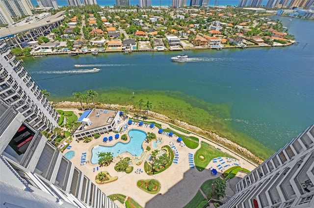 19101 NE 36th Ct Unit 2509, Aventura, FL 33180 - bird's eye view featuring a water view and a city view