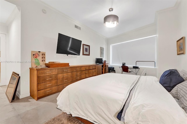 6101 Aqua Ave Unit 103, Miami Beach, FL 33141 - bedroom featuring ornamental molding
